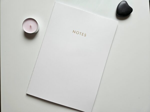 carnet de notes blanc