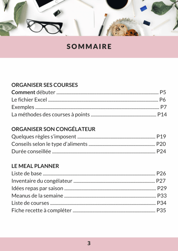 Ebook liste courses 1 mois
